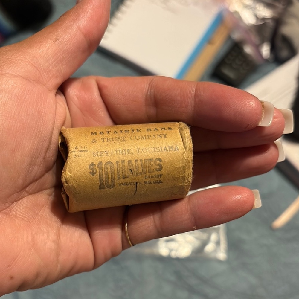 Vintage $10 fifty cents Roll